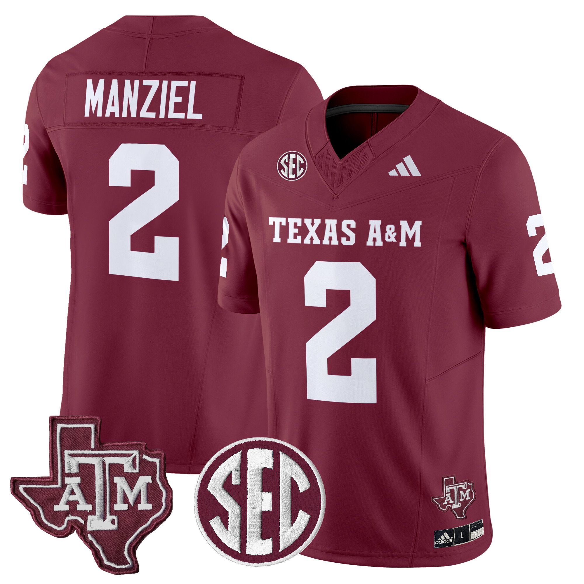 Men Texas A&M Aggies #2 Manziel Red 2024 Vapor Limited NCAA Jersey style 1->ncaa teams->NCAA Jersey